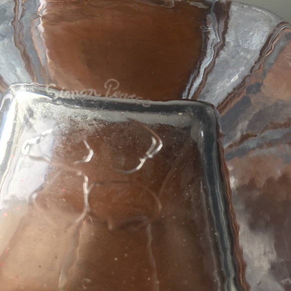 Simon Pearce glass vase with signature - Picture 5 of 5